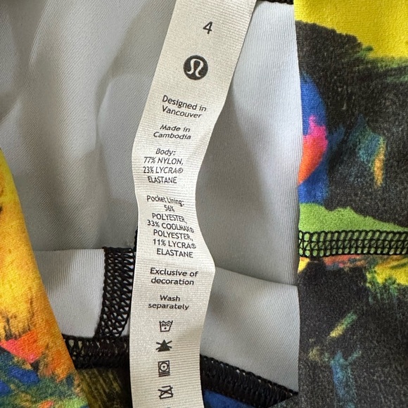 NWT New Lululemon Wunder Train High Rise Tight 25" Black Multi Contour Fit - Picture 6 of 7